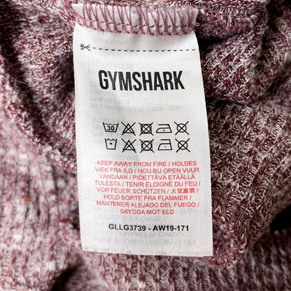Gymshark Winter Berry Red Marl Slounge Leggings - Picture 9 of 11